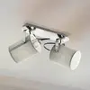 Image de EGLO Plafonnier Villabate avec 2 abat-jour tissu gris