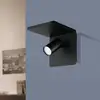Image de EGLO Spot mural LED Ciglie noir, fonction chargeur QI