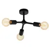 Image de Eglo Plafonnier Bocadella 1, lampe de plafond 3 flammes style industriel