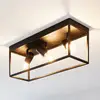 Image de EGLO Plafonnier Silentina à trois lampes, 54x18 cm