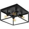Image de EGLO Plafonnier Silentina à 4 lampes, 36x36 cm
