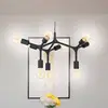 Image de EGLO Suspension Bocadella 1 en noir, à 9 lampes
