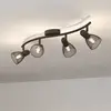 Image de EGLO Spot pour plafond Corvigno, longueur 64 cm, noir, à 4 lampes, acier
