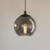 Image de EGLO Suspension Ariscani, gris fumé, Ø 20 cm, verre, E27
