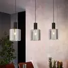 Image de EGLO Suspension Gorosiba, noir, longueur 85 cm, acier/verre, 3 lampes