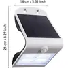 Image de EGLO Applique murale LED Lamozzo, blanche, hauteur 21 cm, avec capteur