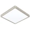Image de Eglo connect.z Plafonnier LED connecté Fueva-Z, 28,5 cm, lampe de plafond ZigBee pour salle de bains, contrôlable par appli et commande vocale, blanc chaud - froid, dimmable, nickel-mat, IP44