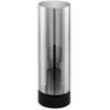Image de Eglo Lampe de table Damasco 1, luminaire pour chevet avec abat-jour en verre fumé, métal et noir, douille E27, 30 cm