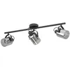 Image de Eglo plafonnier Berregas, barre 3 spots, spots plafond avec abat-jours en