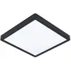 Image de EGLO Plafonnier LED Fueva 5, IP20 noir 28,5 x 28,5 cm