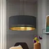 Image de EGLO Suspension Esteperra, noir/or, Ø 53 cm