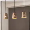 Image de EGLO Suspension Segezia, moka/doré, longueur 88 cm, à 3 lampes