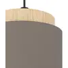 Image de EGLO Suspension textile Albariza, couleur cappuccino, tissu, 3 lampes