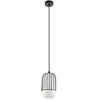Image de Eglo Lampe suspendue Lampe Plafond Meuleges Noir Blanc H: 110 Ø: 16cm Dimmable
