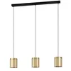Image de Eglo Lampe suspendue Lagunitas Noir, laiton, Or Clear L: 91 B: 15 h: 110cm Dimmable