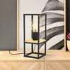 Image de EGLO Lampe à poser Libertad, hauteur 35 cm, noir/bois, acier