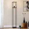 Image de EGLO Lampe sur pied Libertad, hauteur 128,5 cm, noir/bois, acier