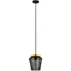 Image de EGLO Suspension Escandidos, noire/dorée, à une lampe