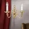 Image de Orion Applique Imke en laiton à deux lampes