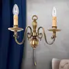 Image de Orion Applique Imke 2 lampes laiton ancien foncé patiné