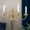 Image de Orion Applique Imke à 3 lampes laiton poli