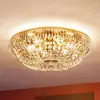 Image de Orion Plafonnier cristal rond SHERATA, or 55 cm