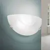 Image de Orion Applique murale Ada en verre opale, semi-circulaire