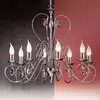 Image de Orion Lustre Alessia à 8 lampes en cristal chromé