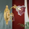 Image de Orion Applique murale La Boheme, dorée, à 1 lampe, verre cristal