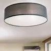 Image de Orion Plafonnier en tissu Seda, gris