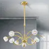 Image de Orion Suspension cristal de plomb Maderno, dorée, 69 cm