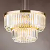 Image de Orion Suspension LED Prism, ronde, Ø 55 cm, dorée