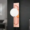 Image de Orion Applique LED Pipes avec sphère de verre, cuivre