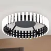Image de Orion Plafonnier LED Mansion, noir et blanc Ø 43 cm