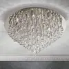 Image de Orion Plafonnier Celeste avec cristaux K9, Ø75cm chrome