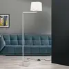 Image de Orion Lampadaire textile Carlton, nickel mat