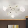 Image de Orion Plafonnier Sisi, à trois lampes, ivoire-doré