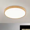 Image de Orion Plafonnier LED Bully aspect bois, Ø 28 cm