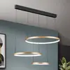 Image de Orion Suspension LED Sphere, à 3 lampes, noire/dorée