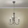 Image de Orion Lustre Ariane, couleur nickel, Ø 50 cm, cristal, 3 lampes