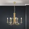 Image de Orion Lustre Ariane, doré, Ø 67,5 cm, cristal, 6 lampes