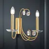 Image de Orion Applique murale Ariane, doré, largeur 37,5 cm, cristal