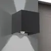 Image de Orion Applique d'extérieur LED Cube-S, anthracite, métal, capteur