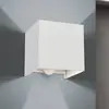 Image de Orion Applique d'extérieur LED Cube-S, blanc, métal, détecteur de mouvement