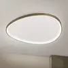 Image de Orion Plafonnier LED Charlie, Ø 80 cm, blanc opalin, laiton vieilli