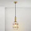 Image de Orion Suspension Carneval, laiton vieilli/ambre, Ø 14 cm, verre