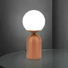 Image de Orion Lampe à poser Stanley, rouge corail, hauteur 32 cm, céramique/verre