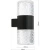 Image de Orion Applique d'extérieur LED Mondo, noir, hauteur 20,4 cm, aluminium, à 2