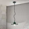 Image de Orion Suspension d'extérieur Edward, vert, Ø 27,5 cm, aluminium/verre