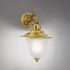 Image de Orion Applique d'extérieur Yard, laiton, verre satiné, E27, IP43